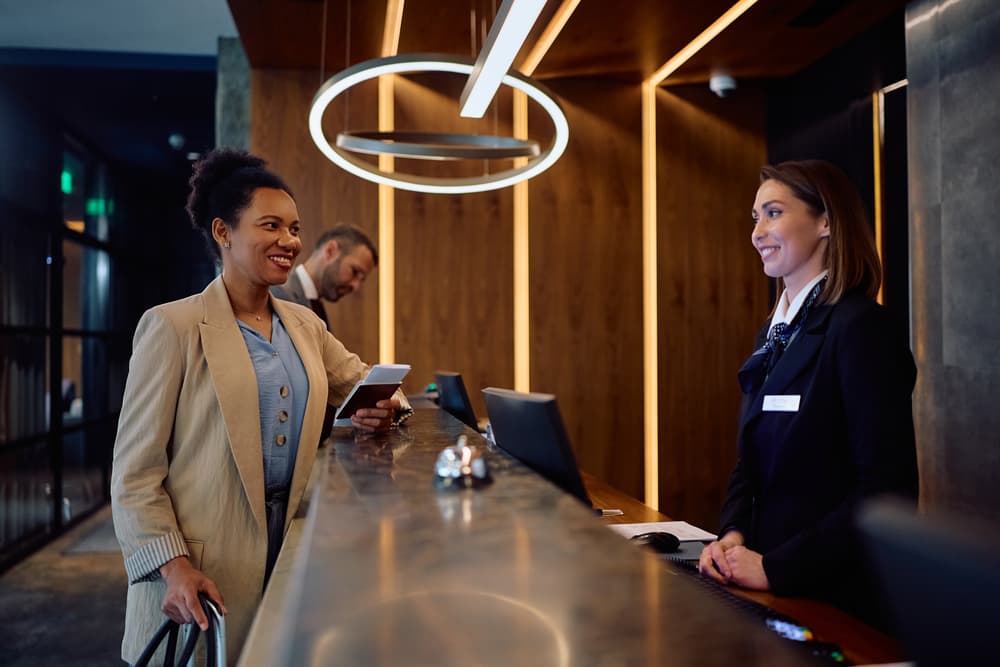 Hotel facial recognition check-in
