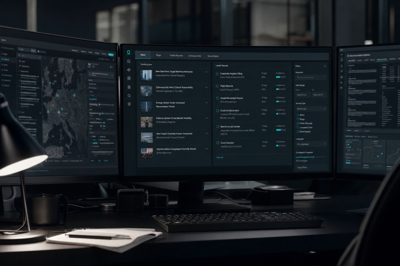 Open source intelligence from news and public records